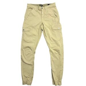 Guess Pants Mens 30x31 Khaki Slim New Kombat Cargo Jogger‎ Cotton Tapered M4D81A